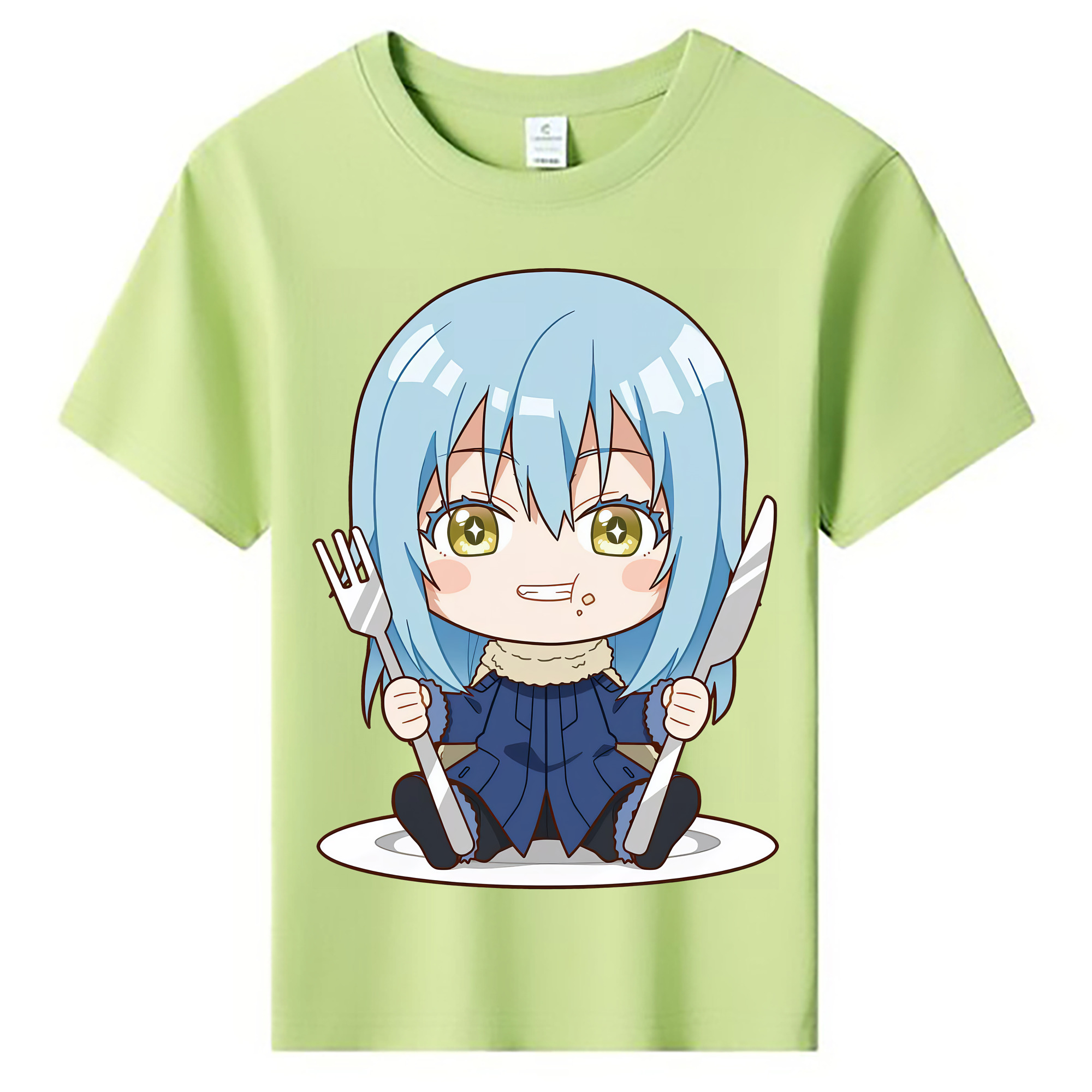 （画像用） 転スラ Regarding Reincarnated to Slime 綿100％キッズTシャツ（フロントプリント）
